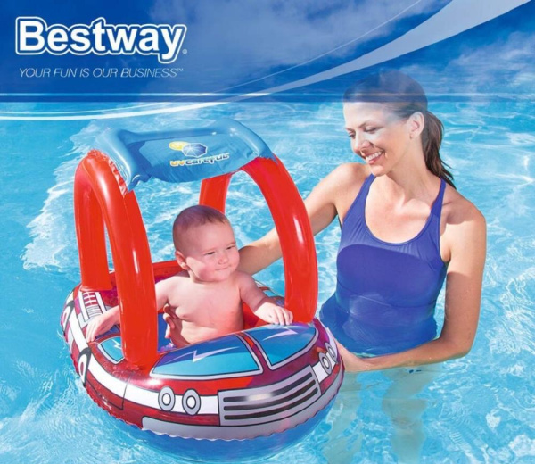 Лодочка BESTWAY 34093B с сиденьем и тентом