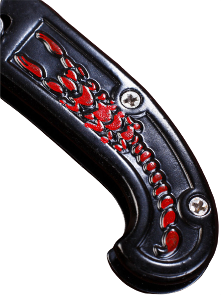 Нож складной "Красный скорпион", лезвие 6,5 см (4411947)