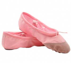 Обувь балетная SPRINTER (ткань+кожа) розовые. р. 40