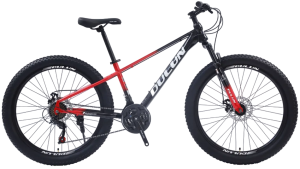 Велосипед DULUN 26" 366 (21ск., хард., сталь) черный/красный