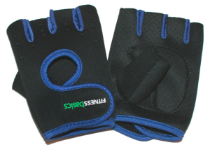 Перчатки для фитнеса SPRINTER SF6858, черный/синий, р. M