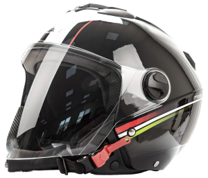Шлем мото открытый HIZER 217 #2 (S) black (5734)