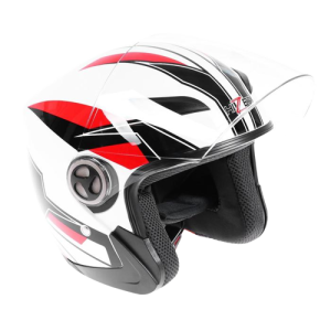 Шлем мото открытый HIZER 219 (L) белый (5683)