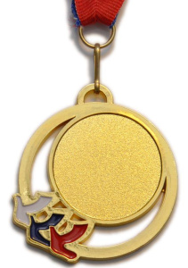 Медаль 5201-20 d - 65мм (цвет "золото") РАДОЛЬ