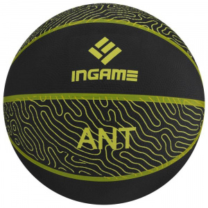 Мяч б/б INGAME ANT №7 черный/желтый