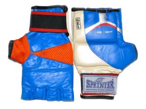 Перчатки для рукопашного боя SPRINTER кожа, вставки из  геля, р-р. L (03625)