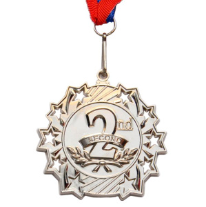 Медаль 1803-2, 2 место, СЕРЕБРО, 6см (31330)