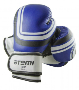 Перчатки боксерские ATEMI LTB-16101, цвет синий, р. S/M, 12 унций