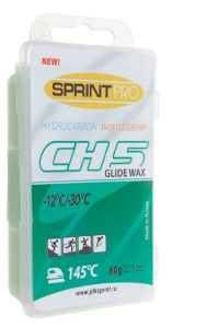 Мазь лыжная скольжения SPRINT PRO CH5 Green (-12 -30°C). 60г