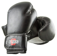 Перчатки боксерские NOVUS LTB-16301 черный, 10 унций, р. S/M