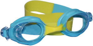 Очки для плавания SPRINTER LX-1300 с антифогом (желто-голубые)