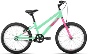 Велосипед ALTAIR 20" MTB HT low  (1 ск., рост 10,5", хард) мятный/розовый