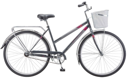 Велосипед STELS 28" Navigator 300 Lady (1 ск., женский, с корзиной) серый