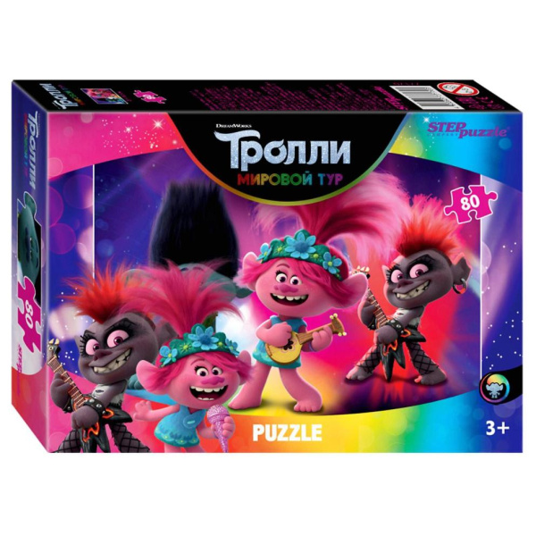 Игра ПАЗЛЫ DISNEY ТРОЛЛИ-2 80 элементов (4874672)