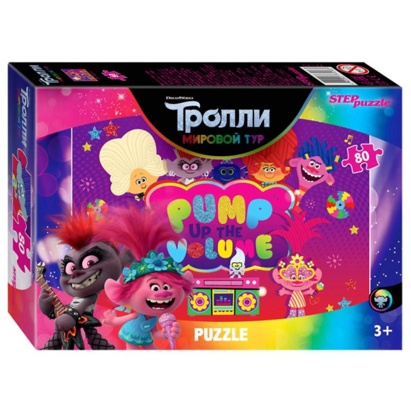 Игра ПАЗЛЫ DISNEY ТРОЛЛИ-2 80 элементов (4874672)