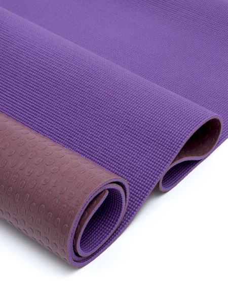 Коврик для йоги ATEMI AYM01DB, ПВХ (173x61x0,6см) фиолетовый
