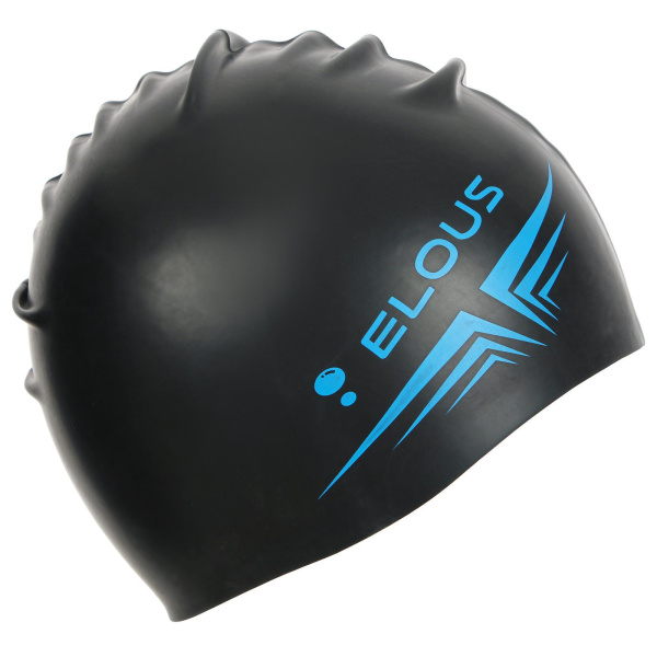 Шапочка для плавания ELOUSE EL010 "Россия", силиконовая, черная